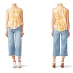 Genny Orange Tropic Orange Rouched Top Size 4 Photo 11