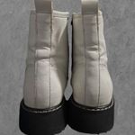 Madden Girl  | Kurrt White Paris & Black Lace-Up Combat Ankle Boots Size 7 Photo 5