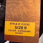 C'Est Toi‎ Superdark Skinny Jeans nwt Blue Size 0 Photo 7