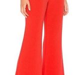 C/MEO COLLECTIVE Red High Waisted Flare Pants Photo 1