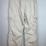 Christopher & Banks  Cream White Cargo Pants Pockets Size 10 Photo 3