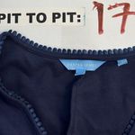 Draper James Navy Blue Short Sleeve Baby Doll Dress Women's Size Medium Photo 4