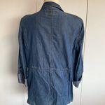 Liz Claiborne  Blue Jean Jacket Shirt Dress with Drawstring Photo 6
