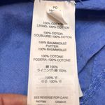 J.Crew Dress Periwinkle Blue Cotton V-neck Sleeveless Pleated Chevron SZ 4 Photo 11