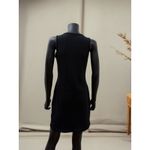 Danskin Black Ribbed Supplex Nylon Slip Dress Medium Made in USA Photo 2