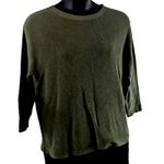 Halogen NWOT Women’s Dark Green Lightweight Crew Neck Pullover Sweater Size XL Photo 4