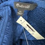 Madewell  The Melody Scoopback Smocked Midi Dress Blue Moon A Line XL NWT Photo 9
