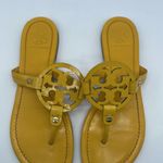 Tory Burch Yellow Leather T strap miller thong sandals 7 Photo 2