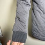 Free People  Rare Insulated Quilted Puffer Coat Jacket Zip Up Long Waffle Knit Photo 14