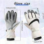 Winter Insulated Skiing Touchscreen Windproof Lt Gray Gloves Womens OS Sporty Photo 1