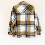 ZARA | Wool Blend Plaid Overshirt Shacket Size Small Photo 2