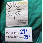 Aerie OFFLINE Green Black Plaid Quarter Zip Fleece Pullover XXL/TTG Photo 2