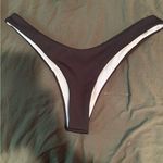 Zaful women’s black ribbed bikini bottoms Photo 1