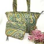 Vera Bradley  Paisley Green Tote Bag Set Photo 1