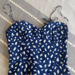 Reformation  Juliette Dress in Moray Blue Dots Size 10 Photo 6