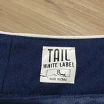 Tail White Label Womens Bermuda Golf Shorts Size 8 Navy White Piping Activewear Blue Photo 1