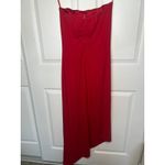 Maria Bianca Nero Cache Bianca Nero Red Strapless Asymmetrical Hem Dress Size M Vintage Y2K Photo 2