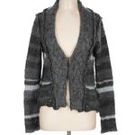 Free People  charcoal braided cardigan  Photo 3