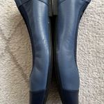 Munro Danielle Blue Leather Cap Toe Slip-On Ballet Flats Sz 8 Photo 2