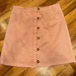 Listicle  women’s skirt size large button up front peachy pink‎ color Photo 0