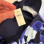 Aerie NEW OFFLINE By Real Me Ruched Cropped T-Shirt Blue Pattern Size Medium Photo 4