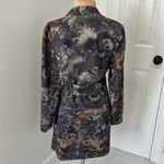 Solitaire Anthropologie  Faux Suede Belted Paisley Trench Coat Photo 2