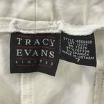 Tracy Evans  Stretch Cotton White Wide Leg 4 Pocket Pants Juniors 7 Photo 4