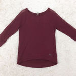 Abercrombie & Fitch Abercrombie Maroon Red Pullover Sweater 3/4 Sleeves Size XS Photo 0