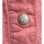 Wrangler  47 Pink Western Shirt Long Sleeve Large Cotton Embroidered Metal Button Photo 4