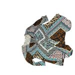 Purple Rain Plus size Womens Plus Size 3X (26/28) Tunic Shirt Animal Artsy Geome Brown Photo 3