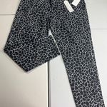 Sanctuary  Social Crop Skinny Jeans Black White Print Size 30 Standard Rise nwt Photo 0