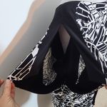 Sangria  Black and White Print Dress NWT Size 14 Blouson Dress Photo 5