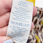 Boden Corduroy Pencil Skirt Brown Yellow Leaf Print Ruffled Hem Women's Size 8 Photo 5