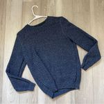 Massimo Dutti  Extrafine Cotton Crewneck Sweater Blue (Small) preppy classic Photo 0
