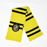 Hot Topic [Harry Potter] Wizarding World Hufflepuff Yellow Striped Scarf Hogwarts Cosplay Photo 0