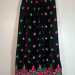 Vintage velvet embroidered maxi skirt size 10 Photo 2