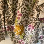 Sparrow for Anthropologie Women’s Purrfect Posy Leopard Print Ruffle Cardigan M Pink Size M Photo 2