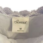 Soma  Women's M All Over White Lace Camisole Stretchy Feminine Fairycore Coquette Photo 2