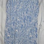 Diane Von Furstenberg  A-Line Sea Twig Midi Skirt Blue And White Size 2x Photo 0
