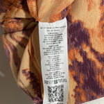 Topshop New Zebra Print Ruffle Sleeve Cutout Back Midi Dress Orange Multi Size 2 Photo 17