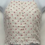 Kimchi Blue /Urban Outfitters Pink Polka Dot Cropped Halter Top Size Medium NWT Photo 2