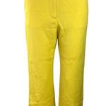 Tory Burch Sport Yellow High Rise Flat Front Stretch Wide Leg Pants Size XS Photo 0
