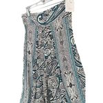 Palazzo Pants Womens 28 Multicolor Paisley Slit Wide Leg Festival Beach Boho NEW Black Photo 1