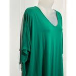 24/7 by Maurices Green V Neck Dolman Sleeve Tunic Top Plus XL Casual Oversized Photo 2