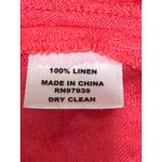 Peck & Peck Collection Women's Red 100 Linen Textured 3/4 Sleeve Blazer Size 6 Photo 5