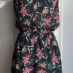 Charles Henry Women's Floral Sleeveless Mini Dress Black Casual Photo 0