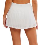 Free People NWT movement rally ruffle skirt in white with pleats Photo 0