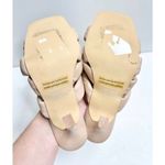 Abound  Padded Woven Square Toe Stiletto Heel Mules Slides Beige Size 6 Photo 6