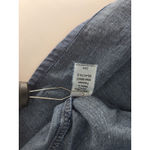 Woman Within  Blue Denim Button Front Long Sleeve Midi Dress Plus Size 24W Cotton Photo 4