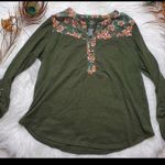 st. john's bay  Long Sleeve Floral Top Photo 0